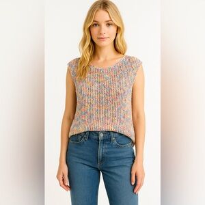 🌈 Boho Festival Crochet Tank Top 💖 Multicolor Knit,‎ Dopamine, Soft Girl